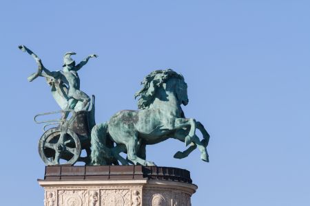 雕像,国外,城镇,特写