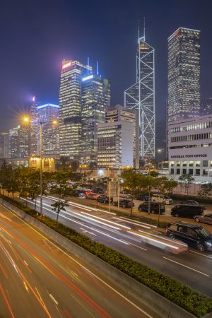 城镇,道路,城市道路,夜晚,都市,建筑,中国,香港