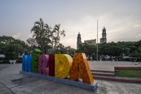 墨西哥,公共设施,植物,国外,城镇,建筑