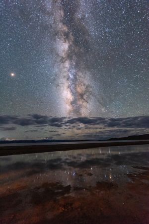自然风光,星空,天空,湖泊,夜晚,全景