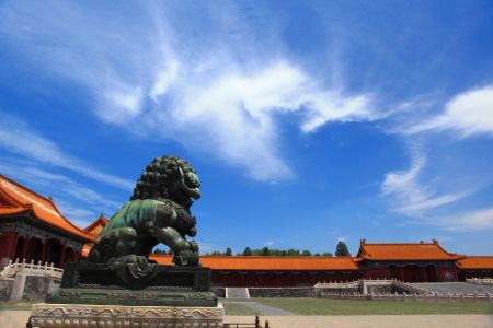 北京,历史古迹,景点,故宫,建筑,城镇,雕像,白云,天空