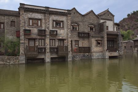 村镇,城镇,古北水镇,江河,建筑,中国,北京