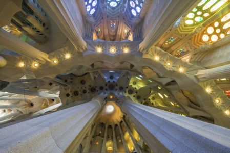 教堂,仰拍,城镇,国外,建筑,宗教文化,西班牙