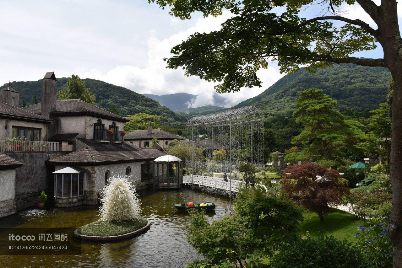 自然风景,传统建筑,民居