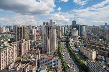 建筑,城镇,天空,长沙,全景,中国,湖南