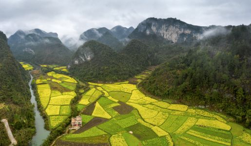 自然风光,城镇,天空,建筑,山川,全景