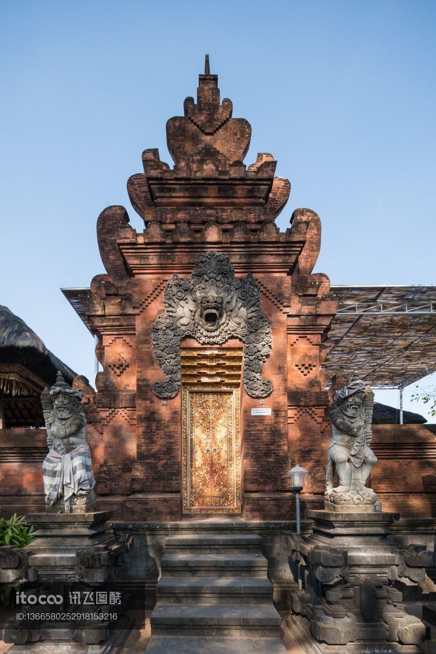 印度尼西亚,巴厘岛,传统建筑