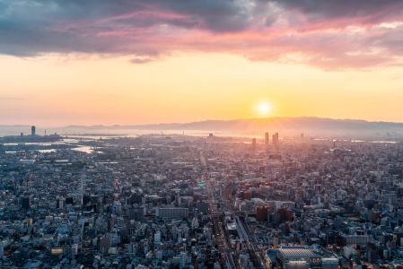 建筑,城镇,鸟瞰图,现代建筑,都市,城市道路,天空