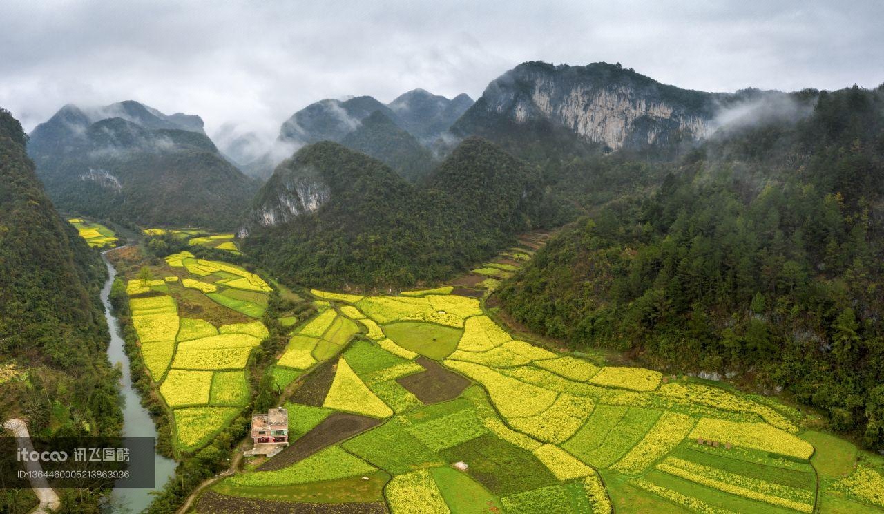 自然风光,城镇,天空