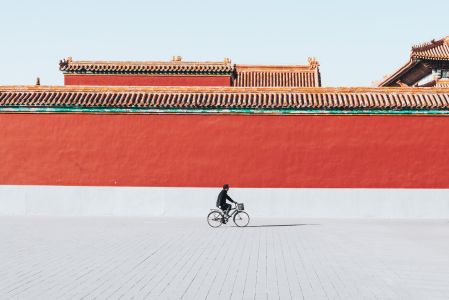 北京,道路,自行车,故宫,雪景,城镇,景点,冬天