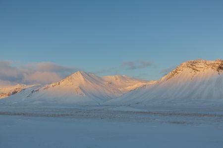 冰岛,教会山,自然风光,雪山,国外