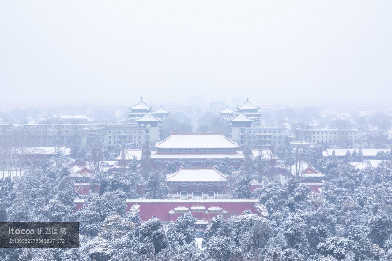 冬天,建筑,中国