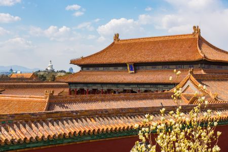 建筑,北海公园,故宫,传统建筑,城镇,中国,北京,历史古迹,城楼,宫殿
