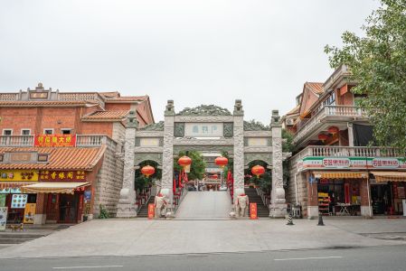 建筑,街道,传统建筑,寺塔,中式传统建筑