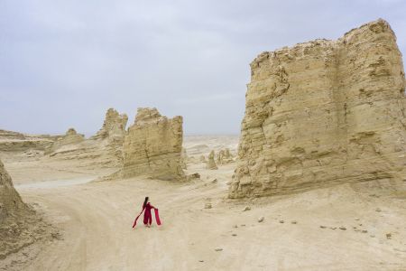 戈壁,海西,俄博梁,中国,自然风光,青海,荒漠,岩石,全景