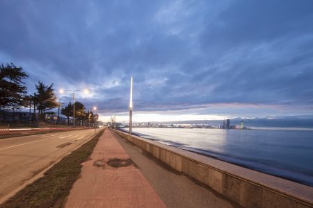 格鲁吉亚,城镇,自然风光,国外,天空,海洋,江河,建筑,都市,全景