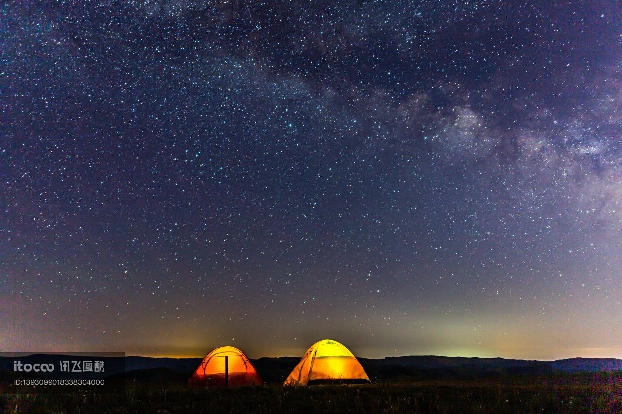 自然风光,夜晚,天空