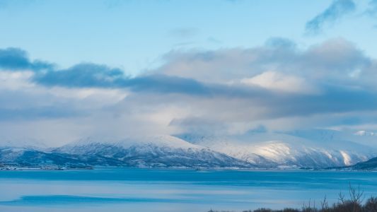 挪威,城镇,自然风光,海洋,湖泊,天空,建筑,国外