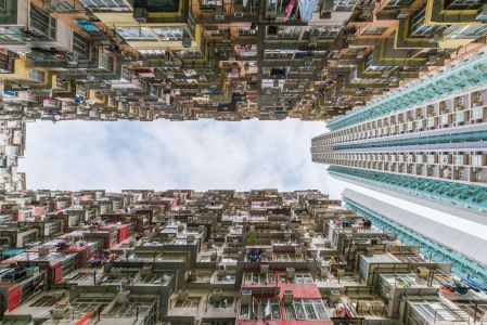 仰拍,城镇,都市,建筑,居民楼,现代建筑