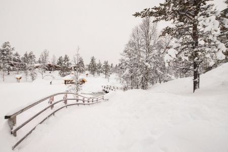 冰雪,芬兰,生活工作,自然风光,国外,雪,建筑,木桥,桥