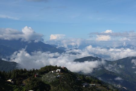 自然风光,白云,山川