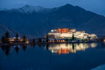 山川,湖泊,自然风光,全景,植物,天空,建筑