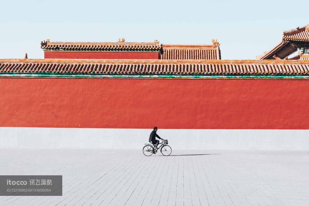 北京,道路,自行车