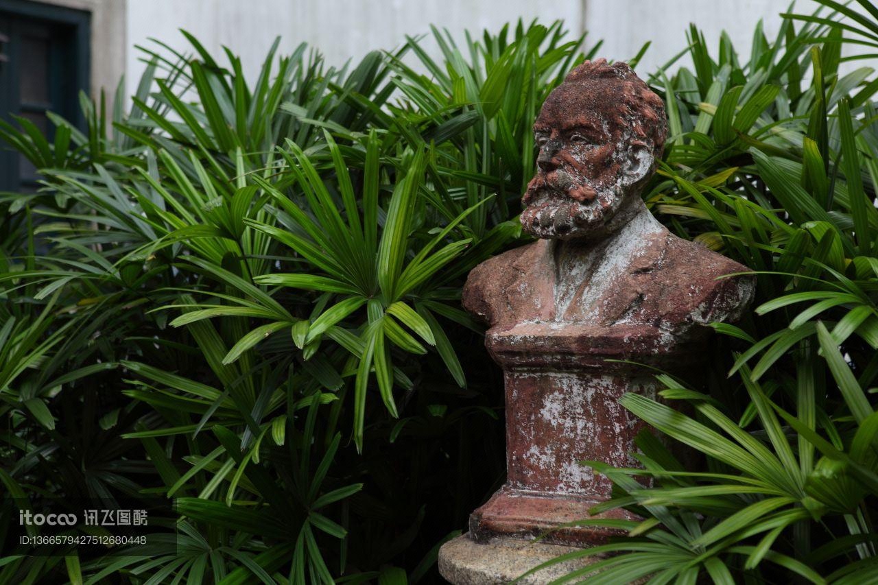 雕像,植物,澳门