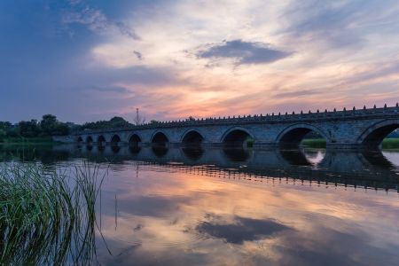 建筑,卢沟桥,桥梁,天空,中国,北京,桥