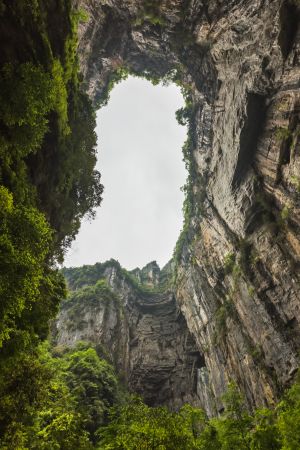 山峦,植物,中国,重庆,自然风光,山川,树木,峡谷,天空