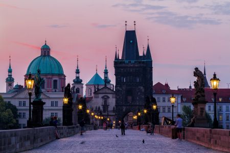 城市道路,建筑,现代建筑,城镇,天空,国外,捷克