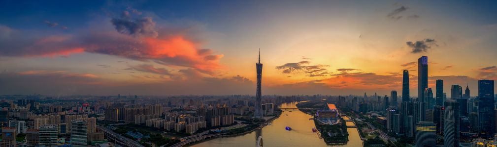 自然风光,城镇,国外,天空,建筑,全景