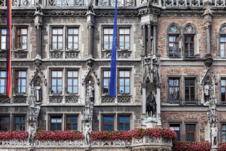 德国,建筑,特写,现代建筑,城市街道,慕尼黑,城镇,国外