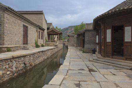 村镇,城镇,古北水镇,建筑,江河,中国,北京