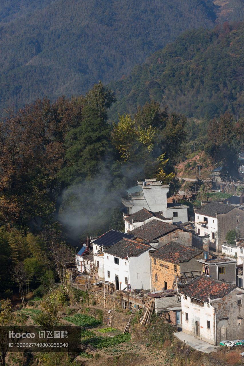 建筑,山川,民居