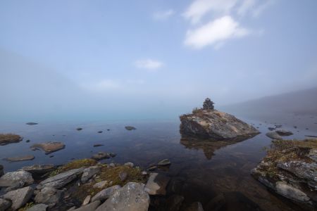 天空,自然风光,全景,海洋,川西,中国,四川,白云,岩石