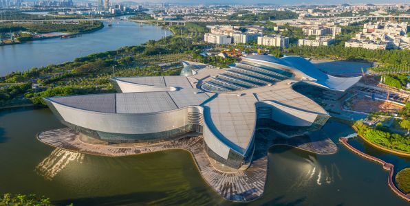 建筑,城镇,江河