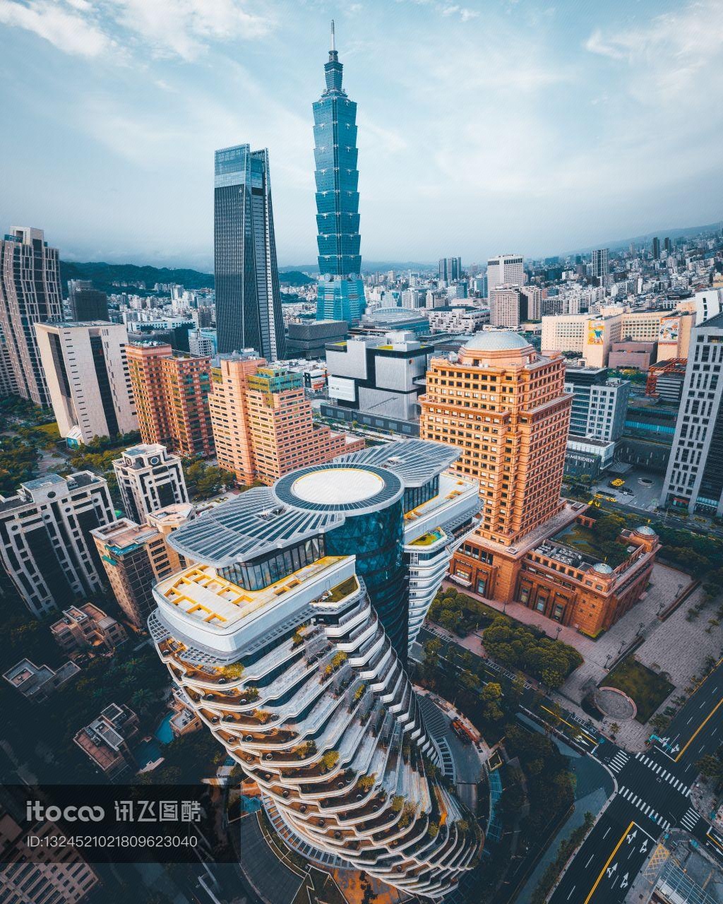 建筑,台北CBD,现代建筑