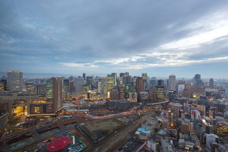 城镇,都市,建筑,国外,建筑夜景,都市夜景,天空,京都