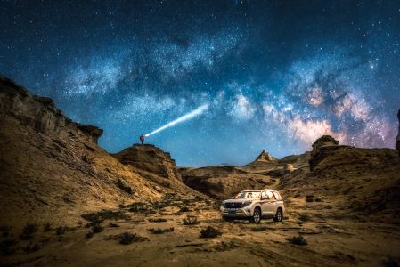 自然风光,星星,星空,夜晚,天空,山川