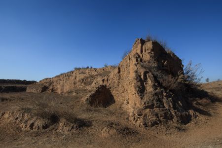 黄土高原,建筑,城镇,历史古迹,中国,山西,大同