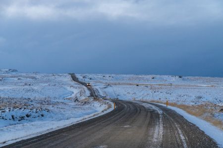 公路,冰雪,自然风光,天空,平原,白云