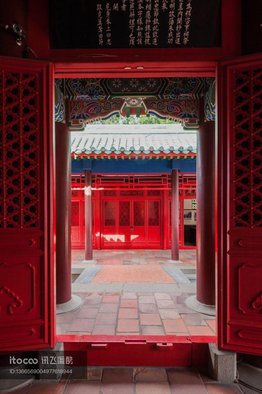 传统建筑,中式传统建筑,台中