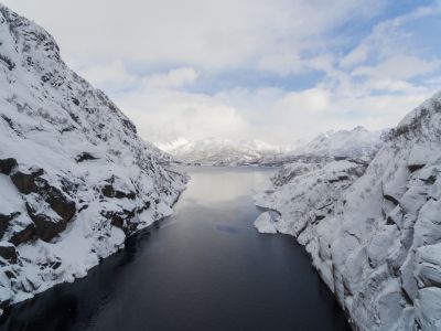 挪威,冰雪,自然风景,山峦,国外,江河,山川,自然风光,天空