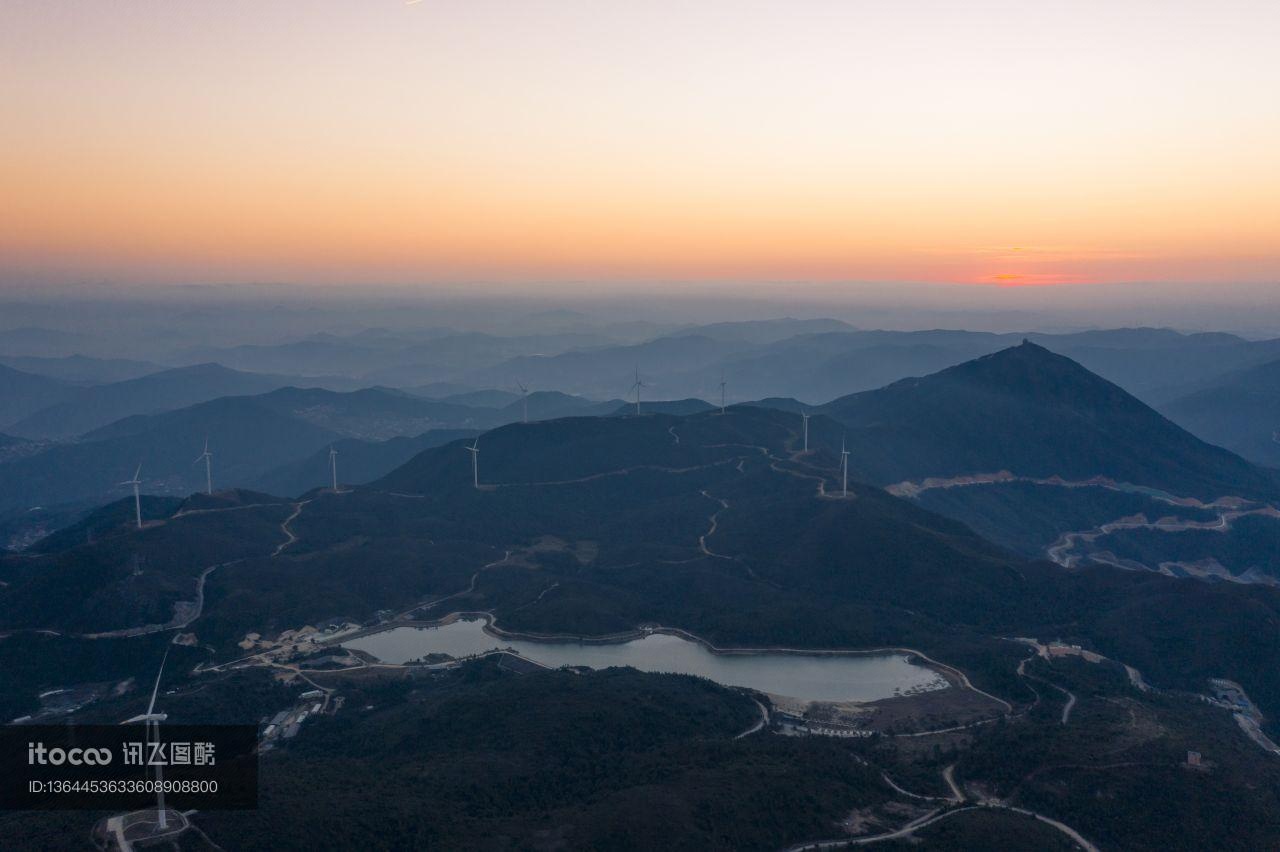 自然风光,山川,日出