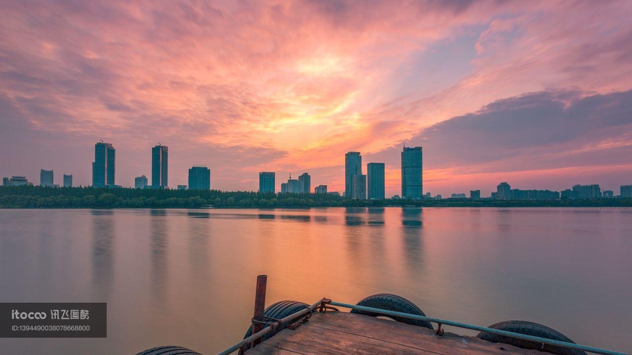 自然风光,天空,城镇