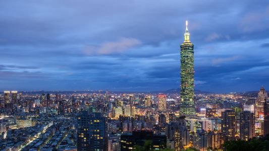 夜景照明,建筑夜景,现代建筑,台北,建筑,城镇,都市,中国,台湾
