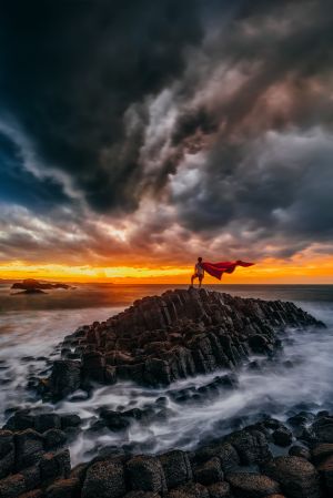 生活工作,人像,天空,乌云,全景,夜晚