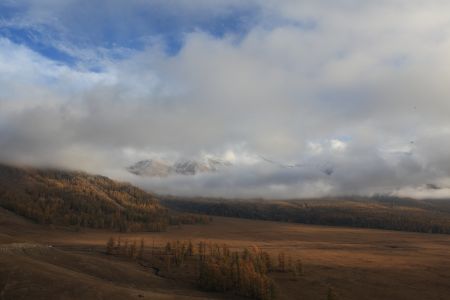 自然风光,草原,白云,天空