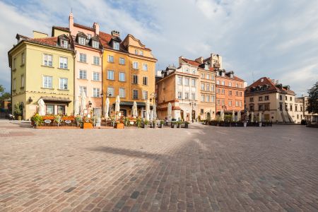 城镇,建筑,历史古迹,国外,街道,波兰,华沙